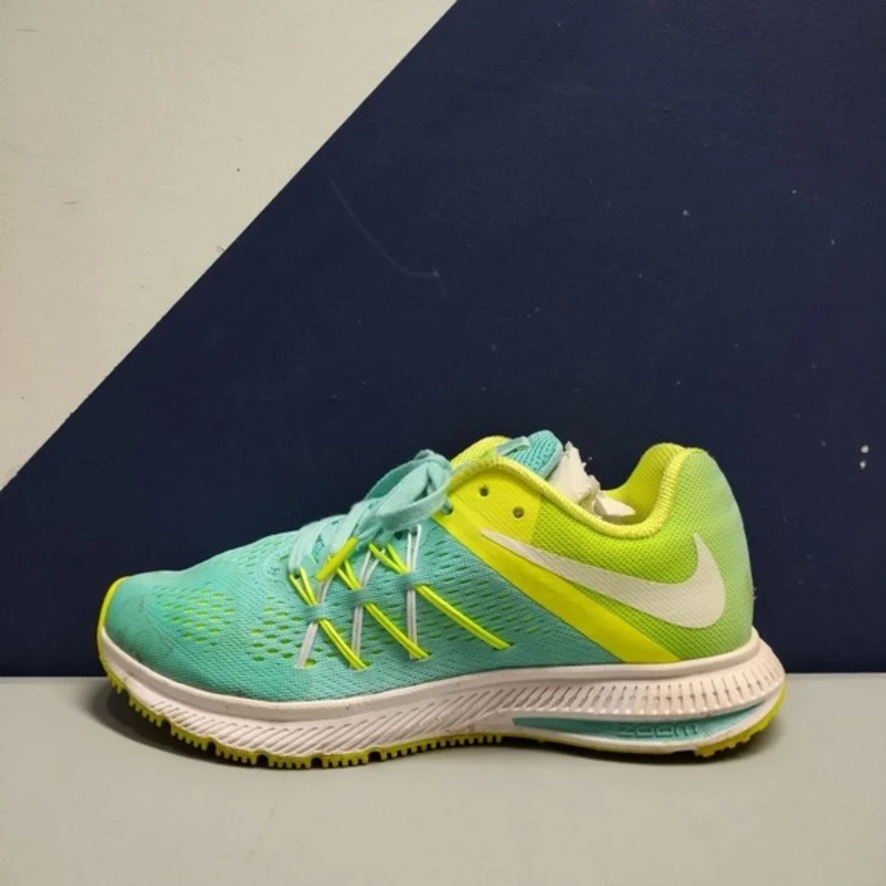 Nike Zoom Winflo 3 Sneakers Women US 7 Multi Athletic Lace Up Running 831562-300